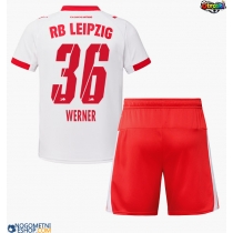 Otroški Nogometni dresi RB Leipzig Timo Werner #36 Domači 2025-26 Kratek Rokav (+ Kratke hlače)